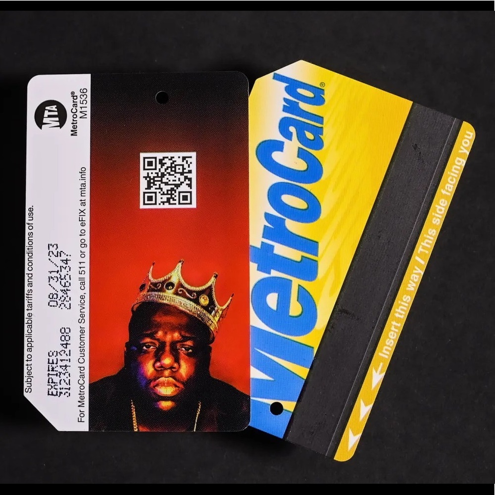 Limited edition Biggie Smalls metrocard